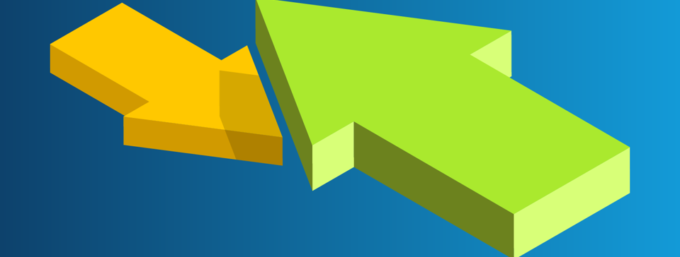 Large and small arrow