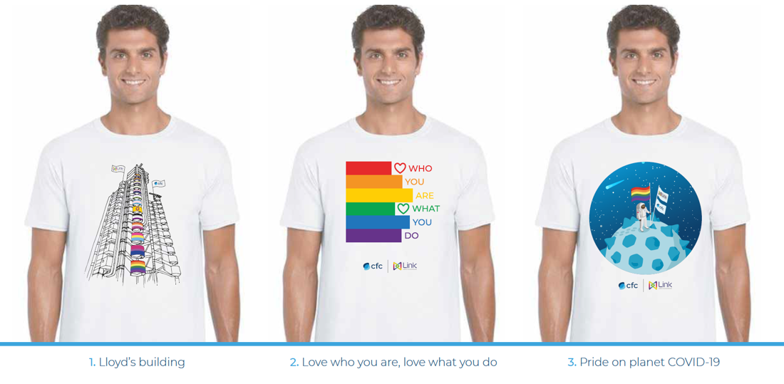pride tshirt options